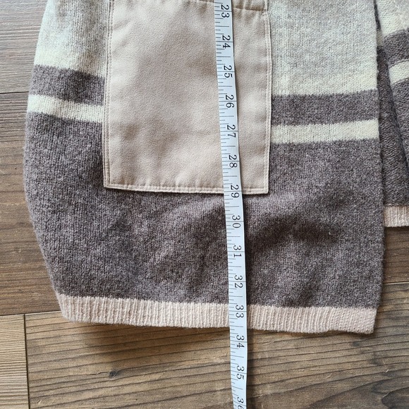 Anthropologie Angel Of The North Lambswool Open Front Cardigan Sweater Womens S - Picture 7 of 7